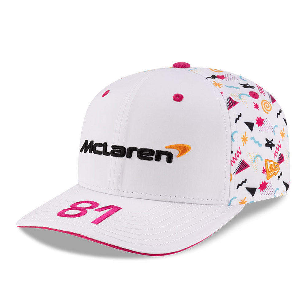 Gorra de béisbol McLaren, Miami, Oscar Piastri, New Era, 9SEVENTY SS, Blanca 🔥