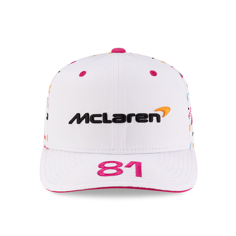 Gorra de béisbol McLaren, Miami, Oscar Piastri, New Era, 9SEVENTY SS, Blanca 🔥