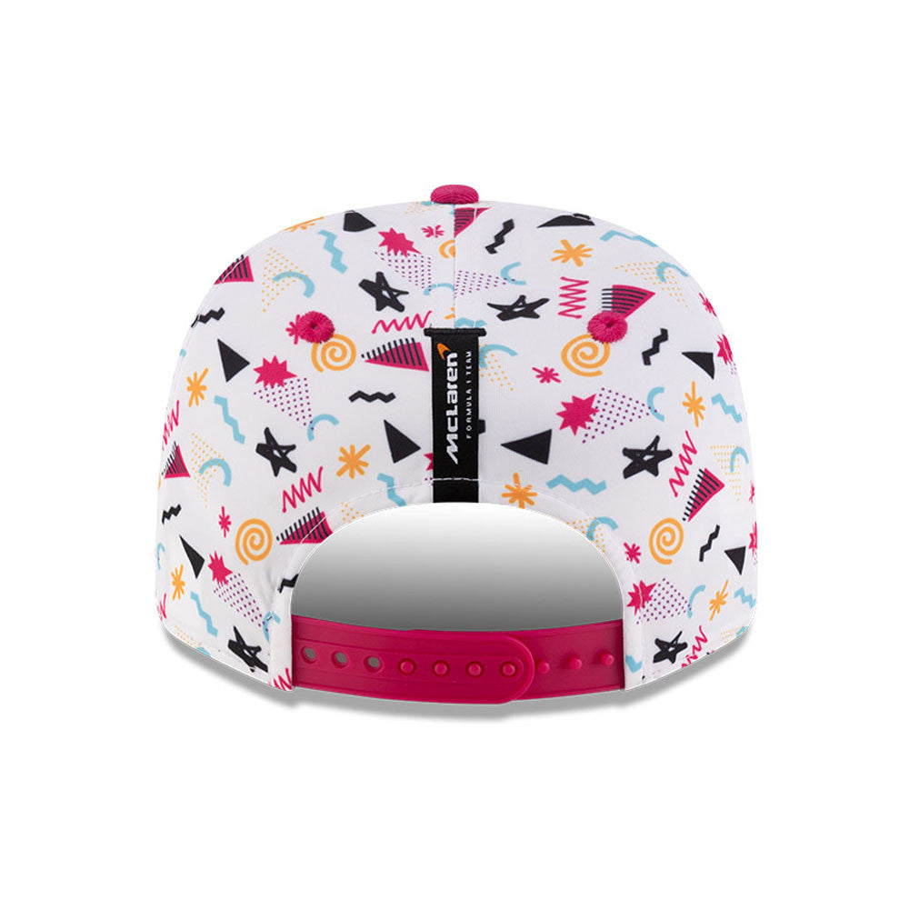 Gorra de béisbol McLaren, Miami, Oscar Piastri, New Era, 9SEVENTY SS, Blanca 🔥