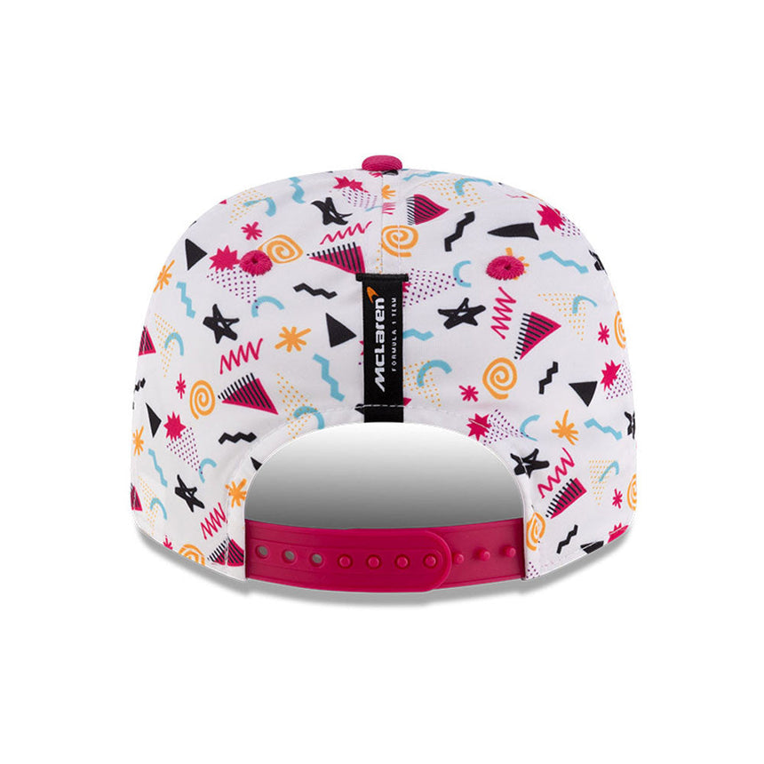 Gorra de béisbol McLaren, Miami, Lando Norris, New Era, 9SEVENTY SS, Blanca 🔥