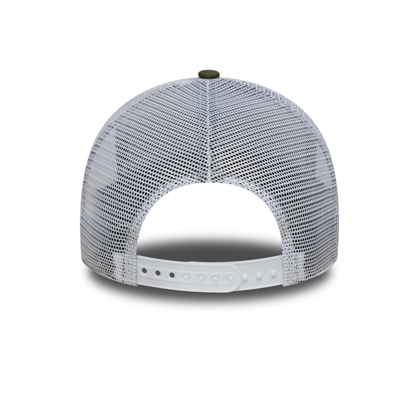 Gorra de los Yanquis de Nueva York, New Era, trucker, esencial, caqui