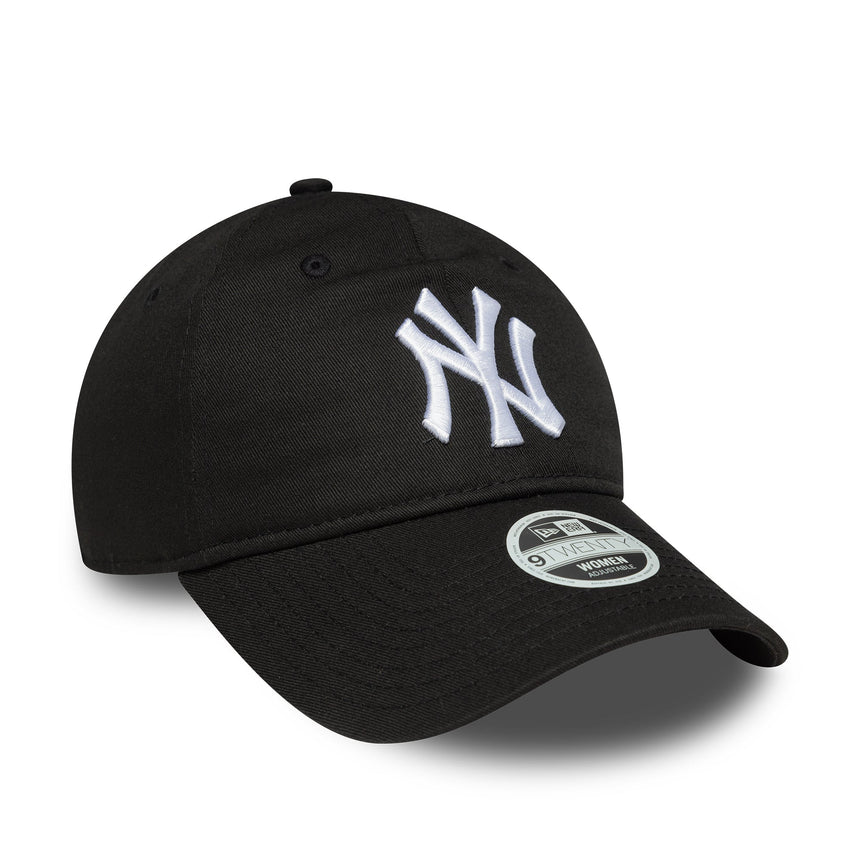 Gorra de los New York Yankees, New Era, 9TWENTY, para mujer, negra
