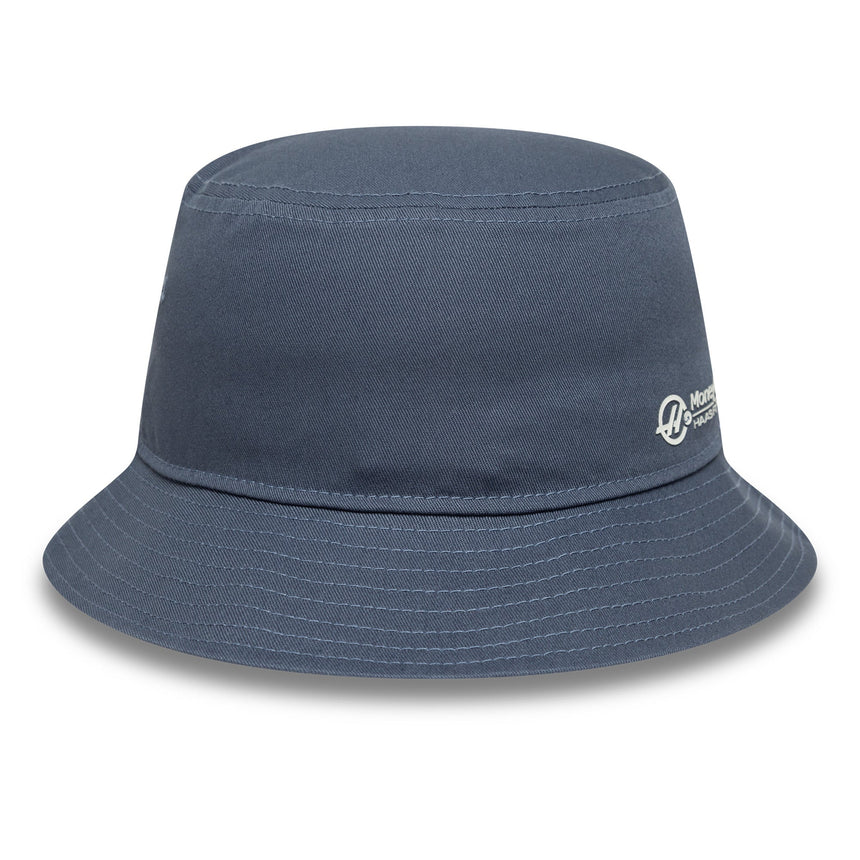 Sombrero tipo cubo Haas, de temporada, entallado, New Era, 9FORTY, azul