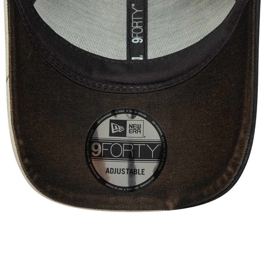 Gorra Vespa, desgastada, New Era, 9FORTY, marrón