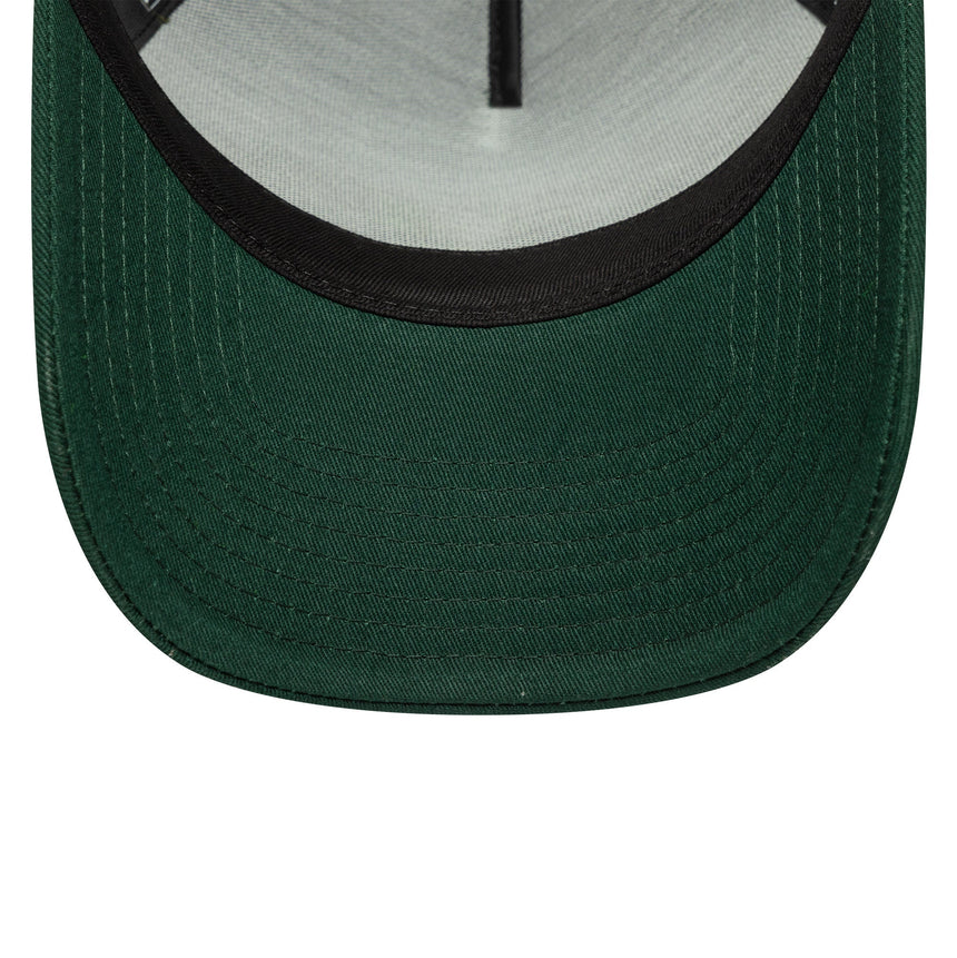 Gorra trucker Valentio Rossi #46, VR46, de temporada, New Era, 9FORTY, verde