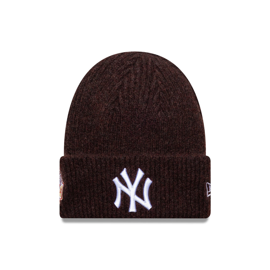 Gorro tipo beanie de los Yankees de Nueva York, Serie Mundial de MLB, New Era, rojo