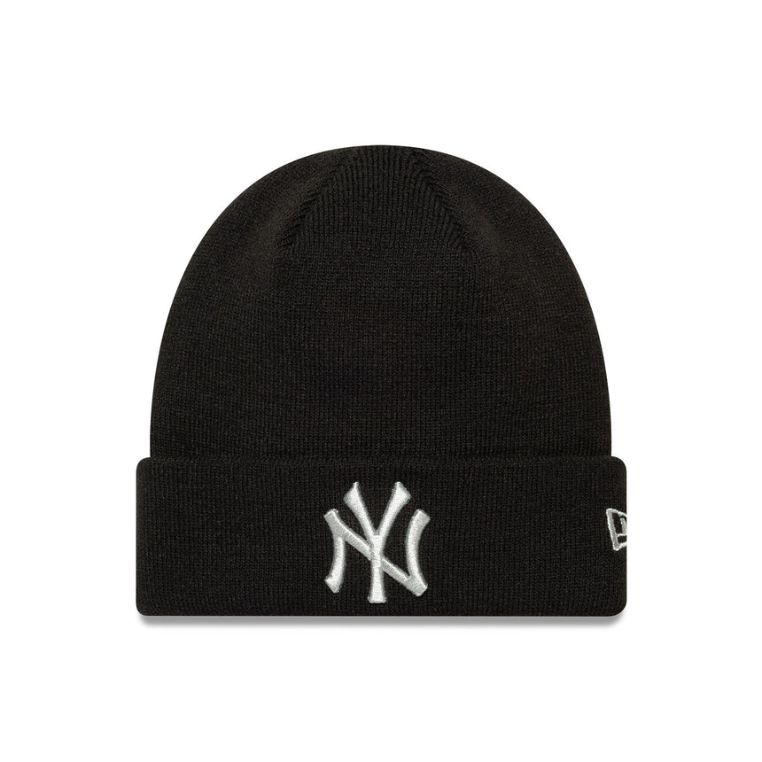 Gorro tipo beanie de los Yankees de Nueva York, metalizado, New Era, camuflaje, negro