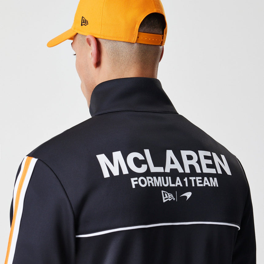 Suéter de McLaren, con cremallera completa, New Era, negro