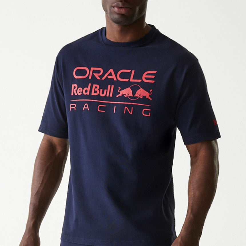 Camiseta de Red Bull Racing, talla oversize, New Era, azul oscuro