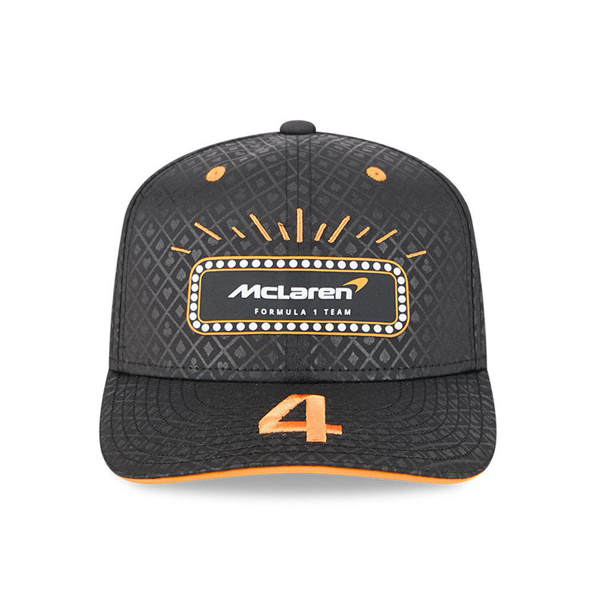 Gorra McLaren, edición especial Las Vegas, Lando Norris, New Era, 9SEVENTY, negro