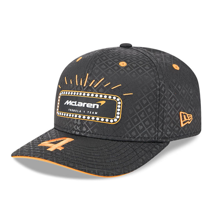 Gorra McLaren, edición especial Las Vegas, Lando Norris, New Era, 9SEVENTY, negro