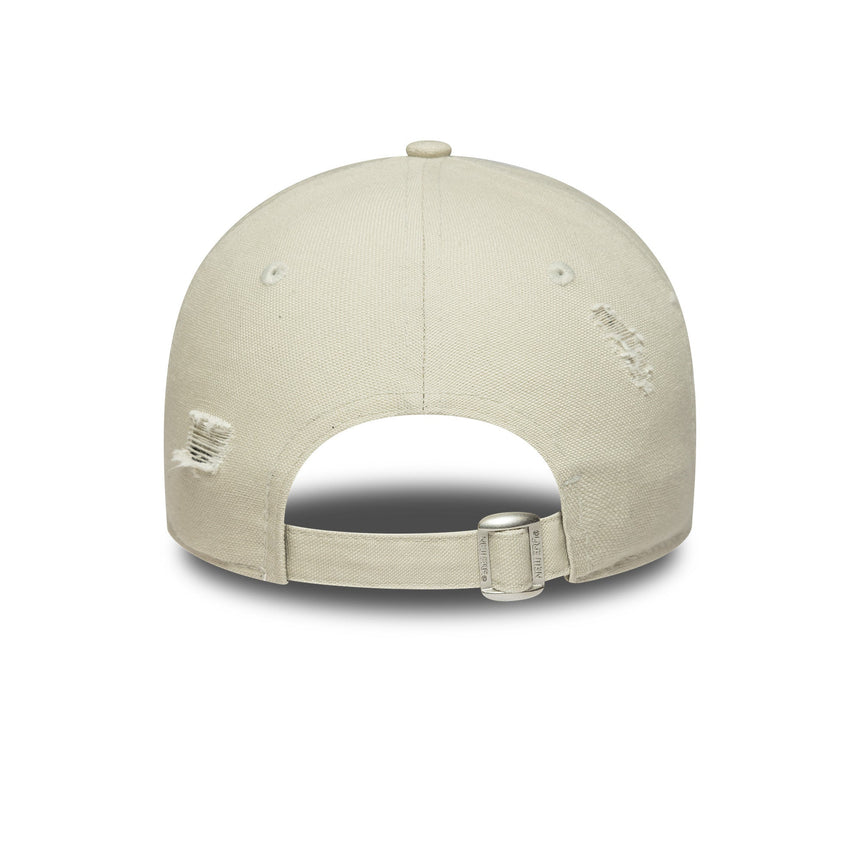 Gorra de los Yanquis de Nueva York, desgastada, New Era, 9FORTY, gris, para mujer