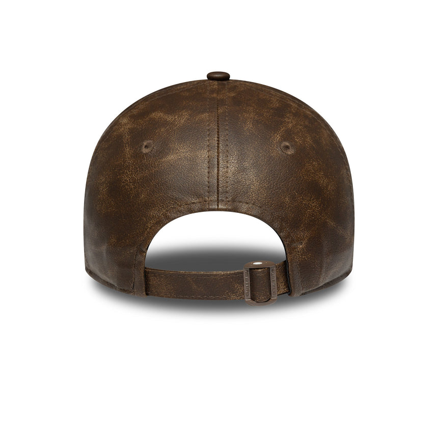 Gorra de los Yankees de Nueva York, cuero PU, Yankees de Nueva York, 9TWENTY, marrón, marrón