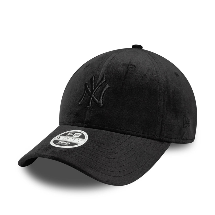 Gorra de velour de los New York Yankees, New Era, 9FORTY, negra