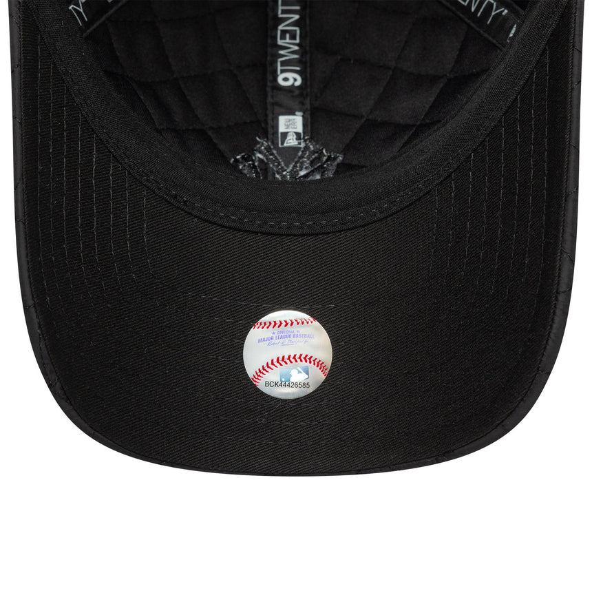 Gorra acolchada de los Yankees de Nueva York, New Era, 9TWENTY, para mujer, negra