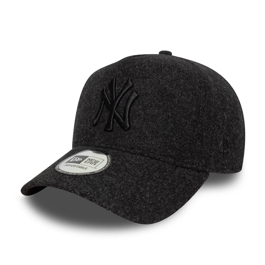 Gorra de los Yankees de Nueva York, A-frame Melton, New Era, 9FORTY, negro
