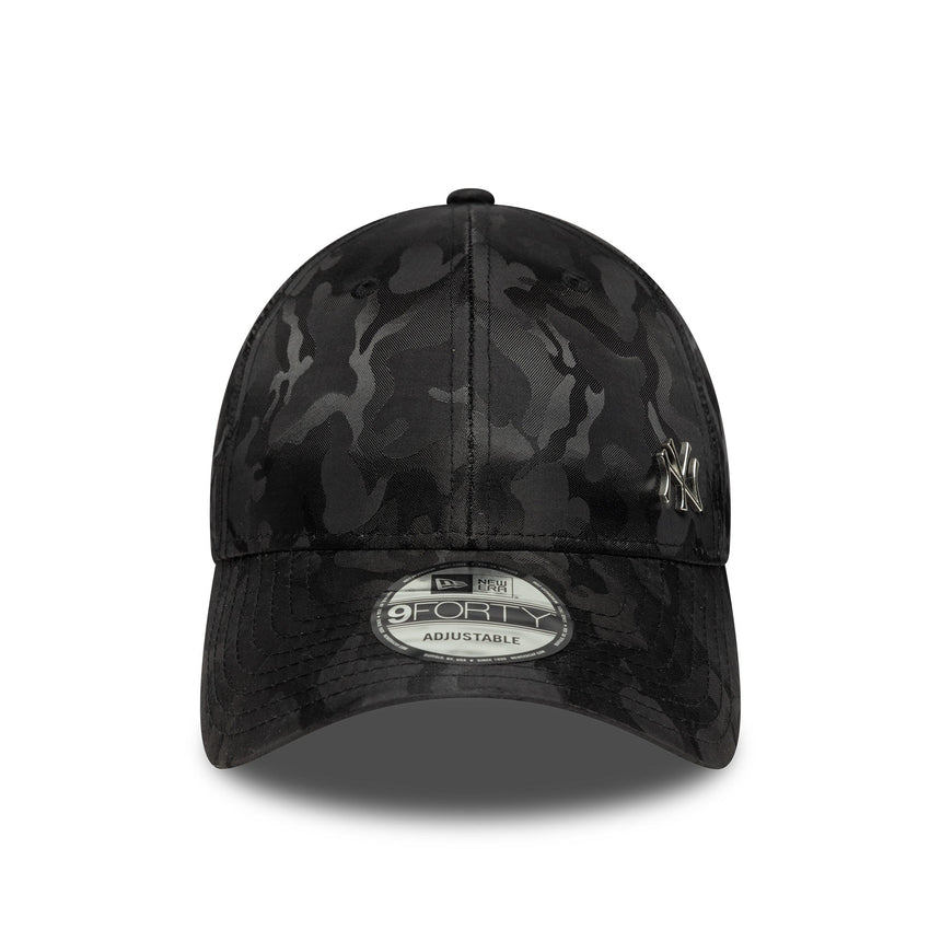 Gorra de Yanquis de Nueva York, pin impecable, New Era, 9FORTY, camuflaje, negro