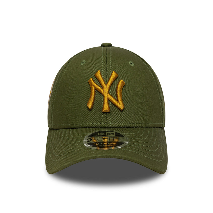 Gorra de los Yankees de Nueva York, parche de la Serie Mundial, New Era, 9FORTY, parche, verde