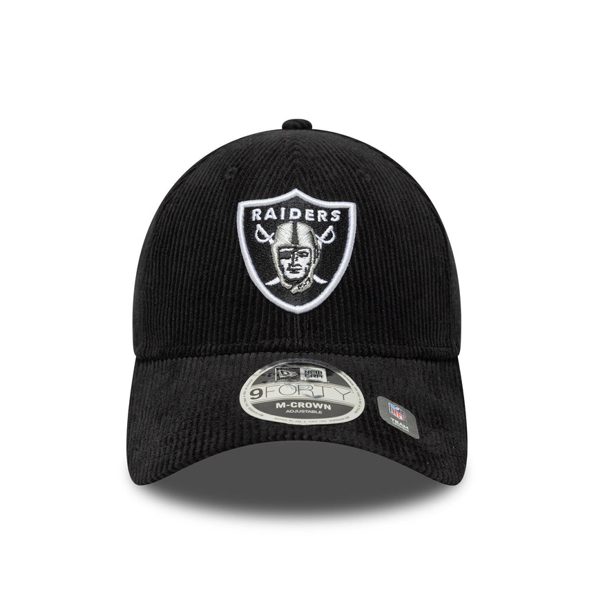 Gorra de los Raiders de Las Vegas, con cordón, New Era, 9FORTY, negro