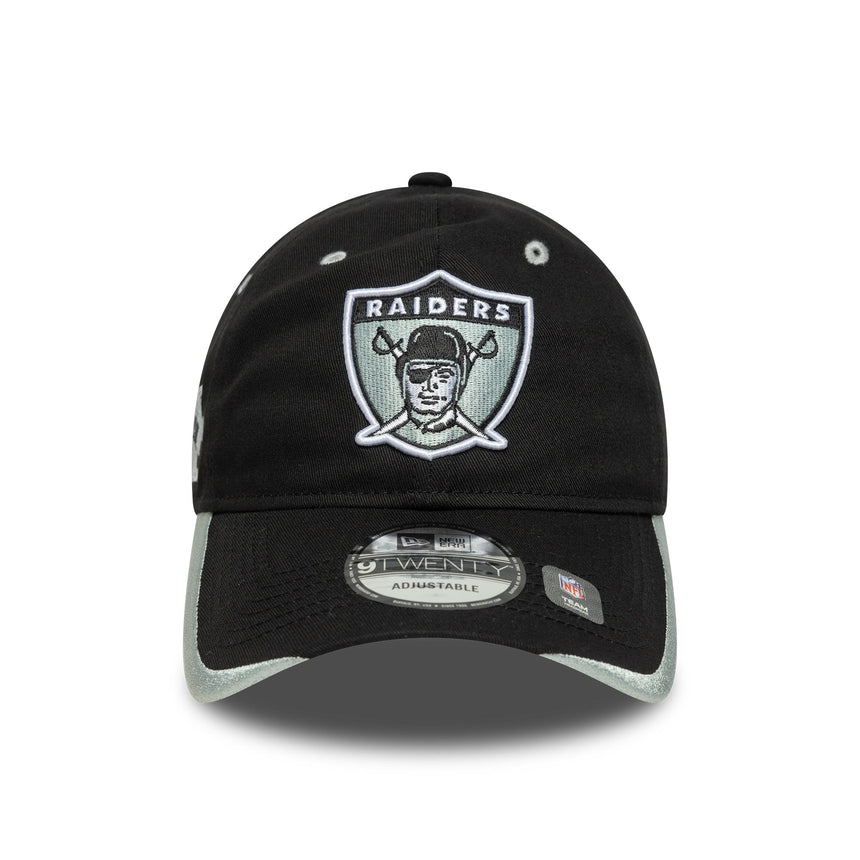 Gorra de los Raiders de Las Vegas, NFL, New Era, 9TWENTY, negra