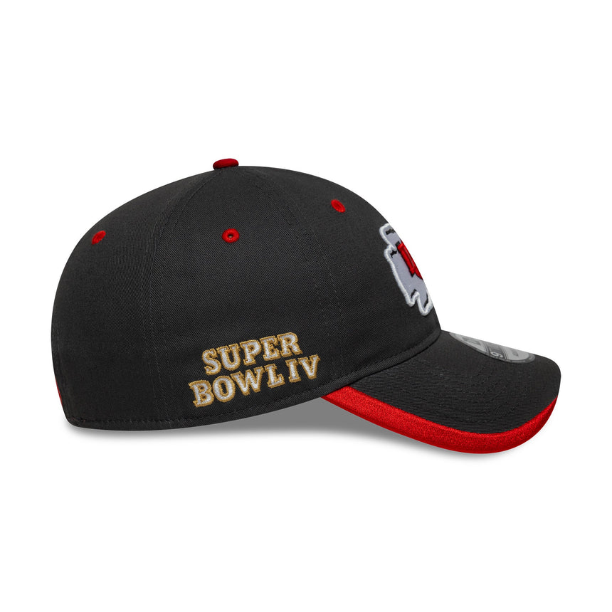 Gorra de los Chiefs de Kansas City, pin del equipo, New Era, 9TWENTY, lisa, gris
