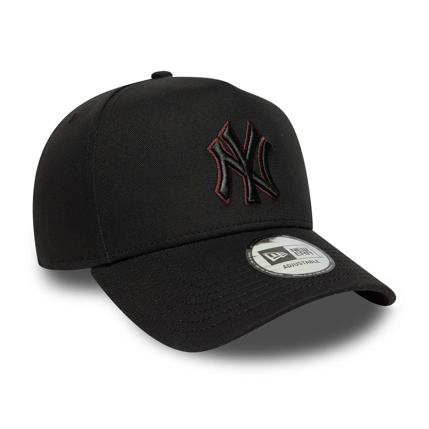 Gorra de los Yankees de Nueva York, pin de contorno, New Era, 9FORTY, negro