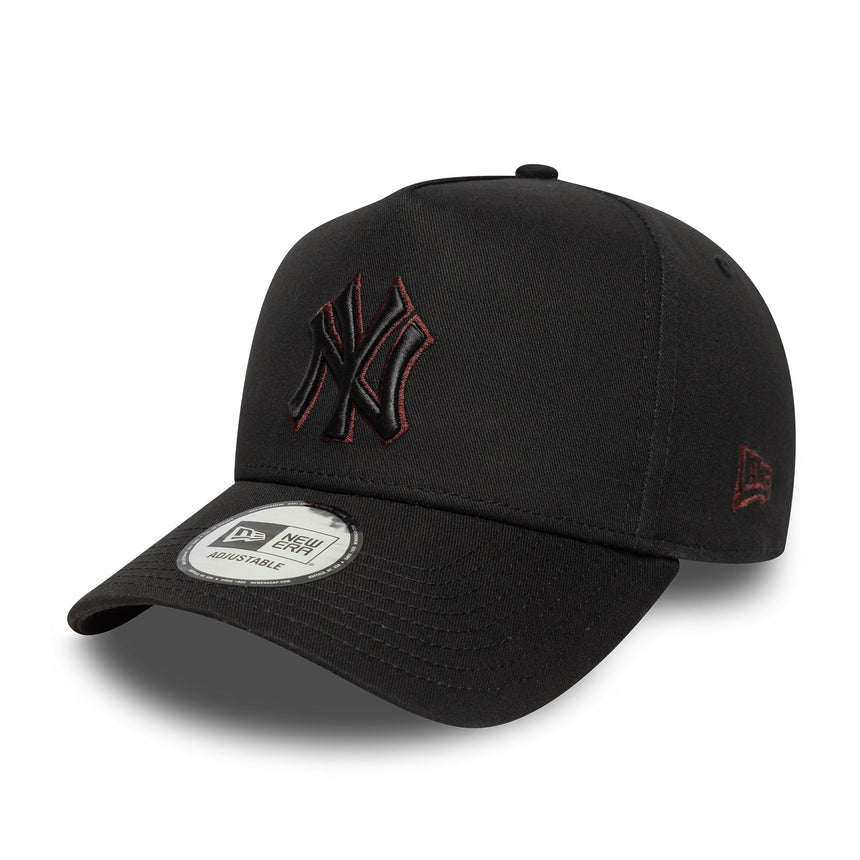 Gorra de los Yankees de Nueva York, pin de contorno, New Era, 9FORTY, negro