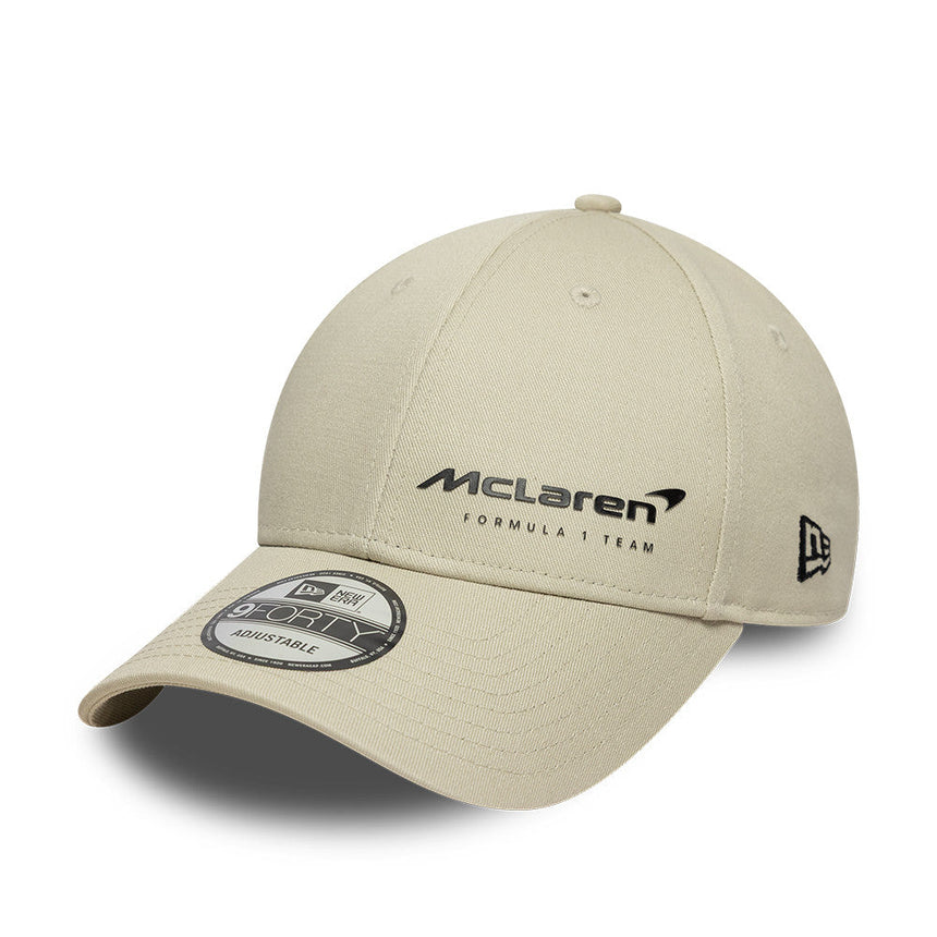 Gorra de McLaren, esencial, New Era, 9FORTY, crema