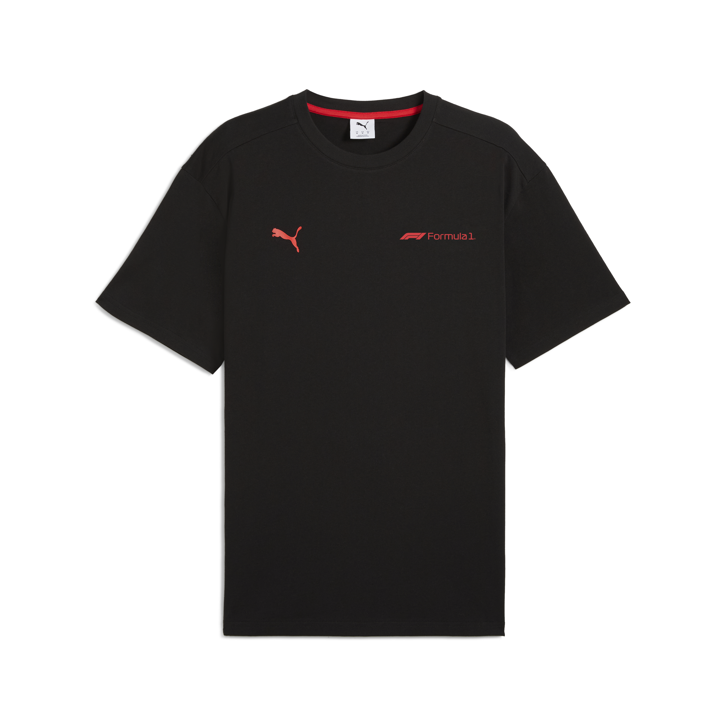 Camiseta gráfica de F1, Puma, Essetial+, corte relajado, negra 🔥