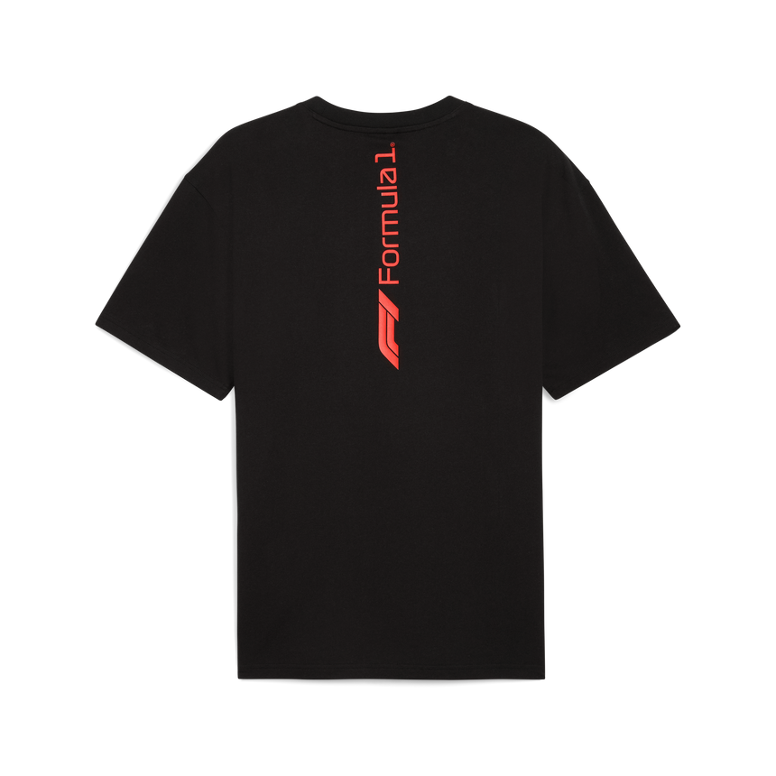 Camiseta gráfica de F1, Puma, Essetial+, corte relajado, negra 🔥