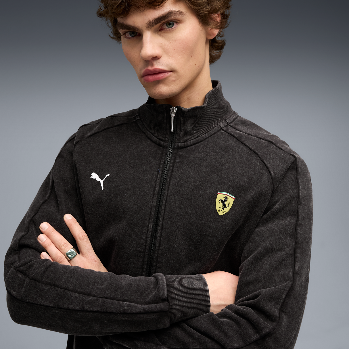 Chaqueta Ferrari, Puma, T7, negra 🔥