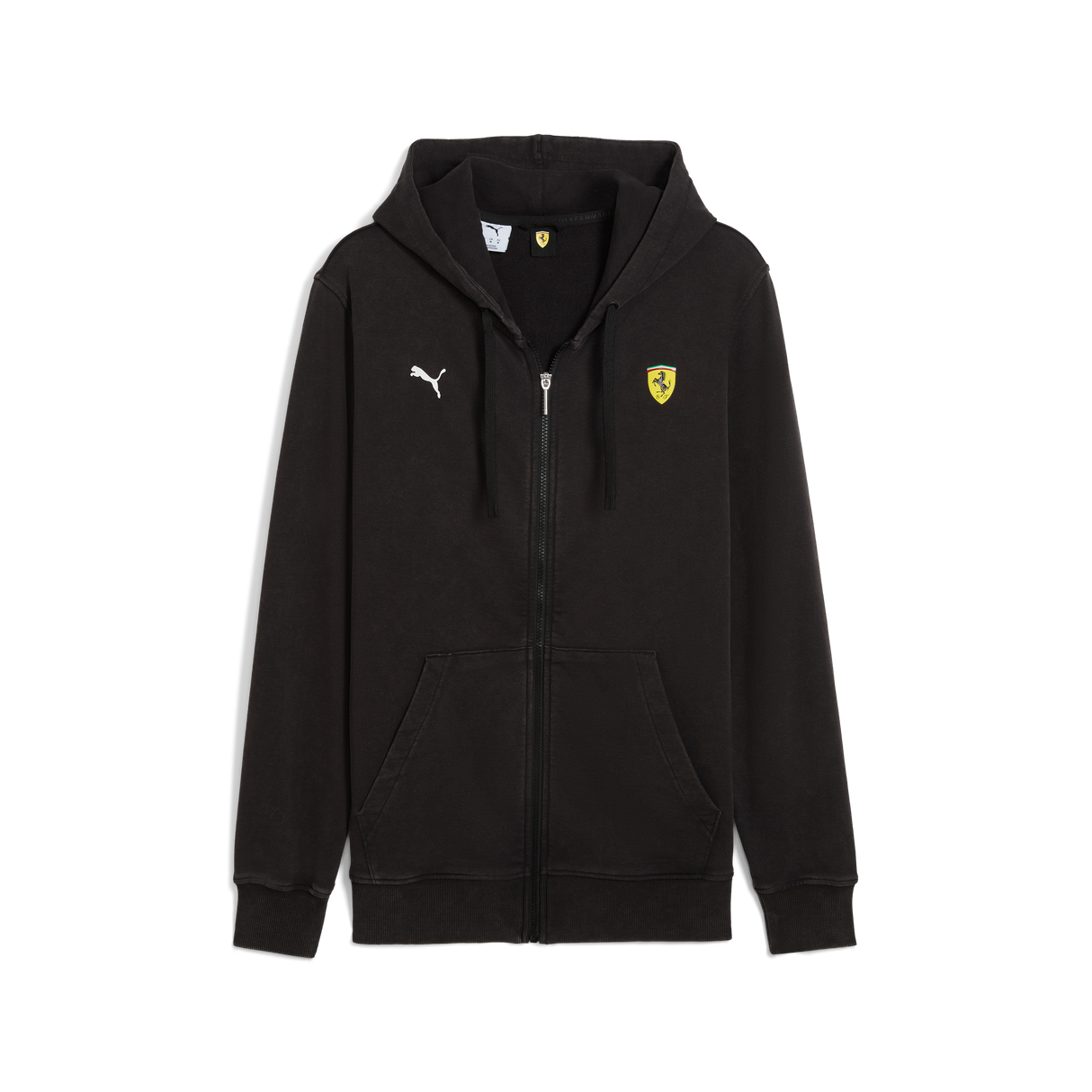 Sudadera con cremallera de Ferrari, Puma, negra 🔥