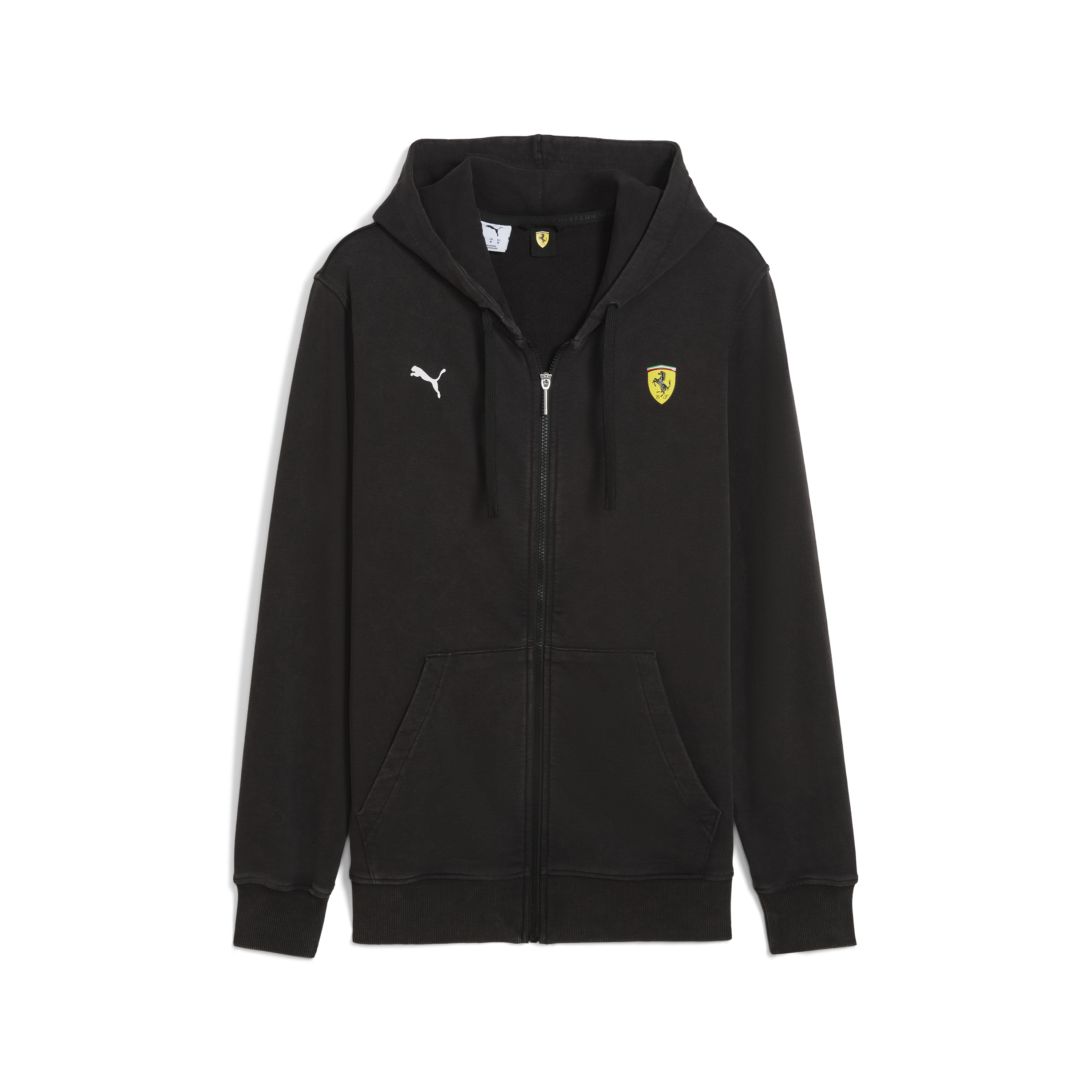 Sudadera con cremallera de Ferrari, Puma, negra 🔥