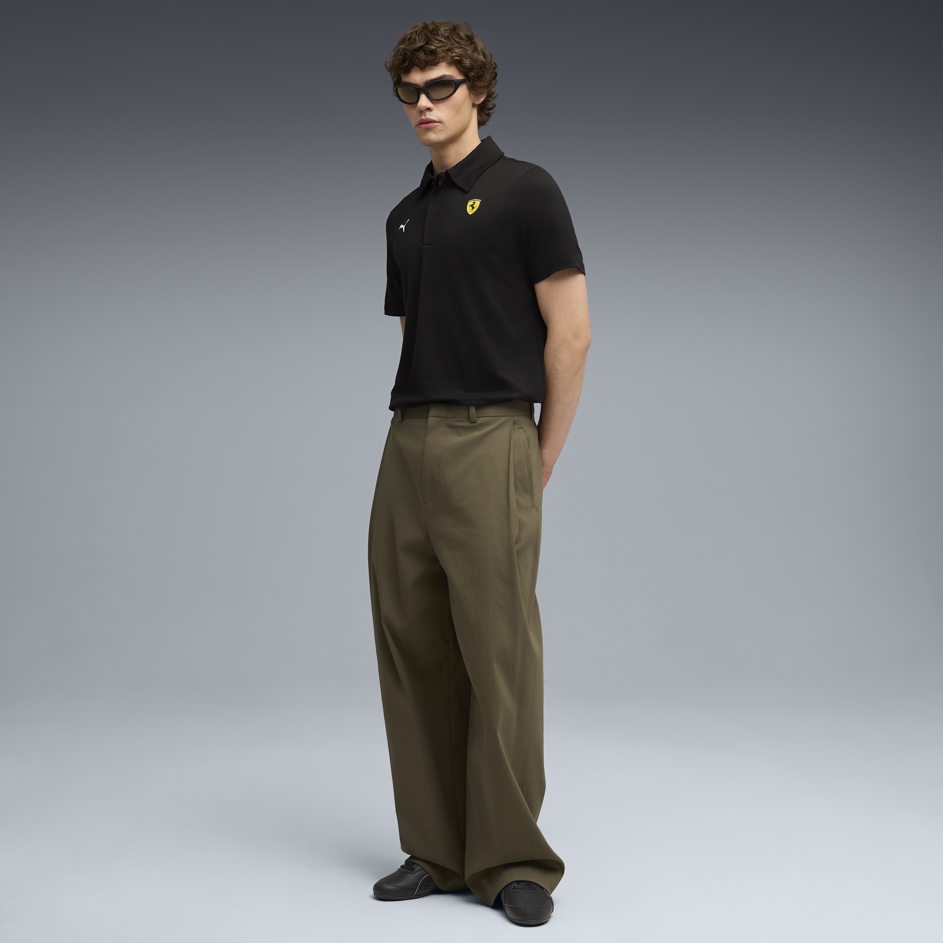 Polo Ferrari, Puma, ropa deportiva cloudspun, negro 🔥