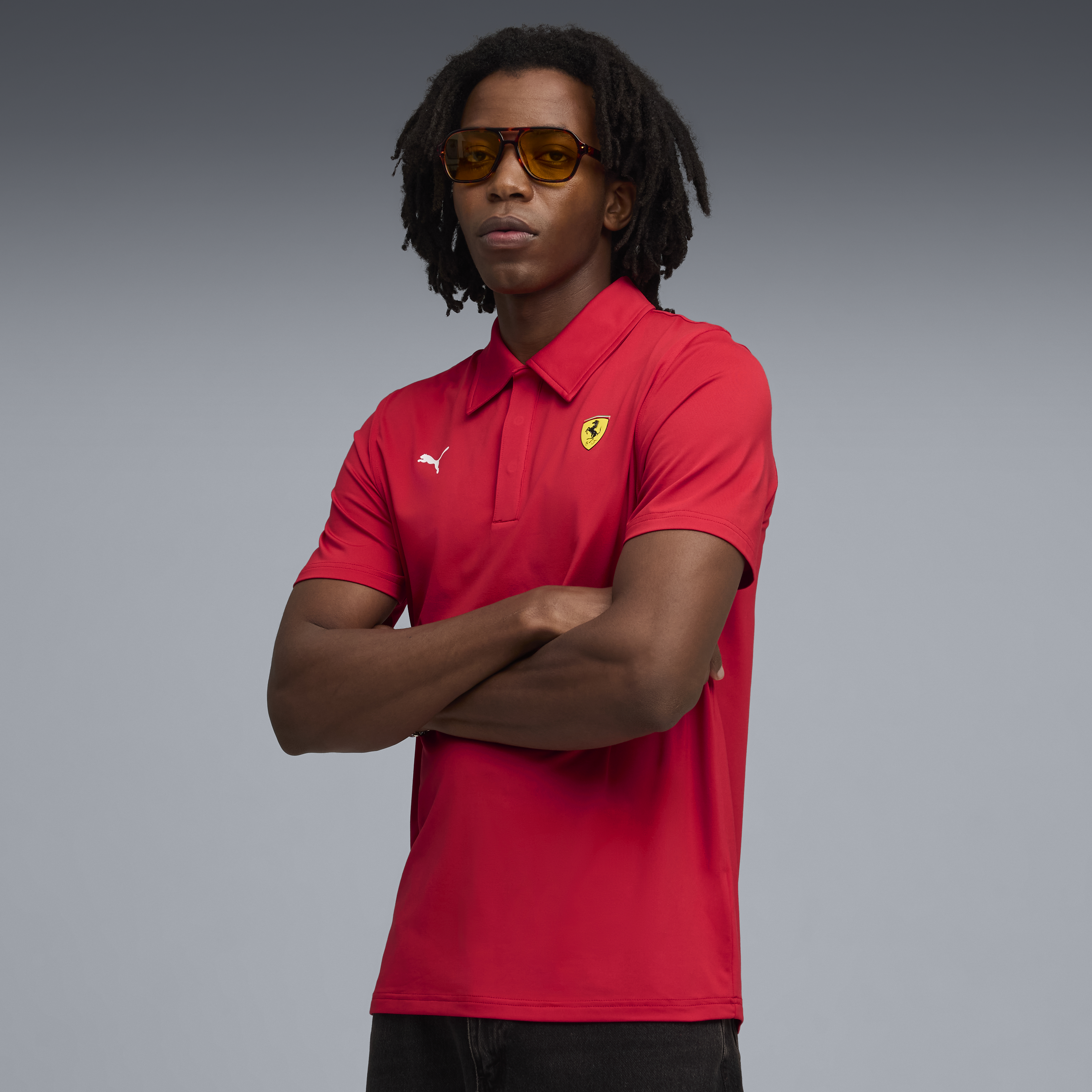 Polo Ferrari, Puma, ropa deportiva cloudspun, rojo 🔥