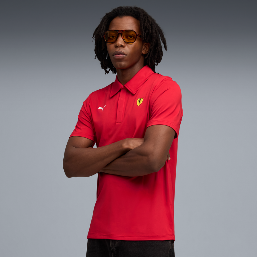 Polo Ferrari, Puma, ropa deportiva cloudspun, rojo 🔥