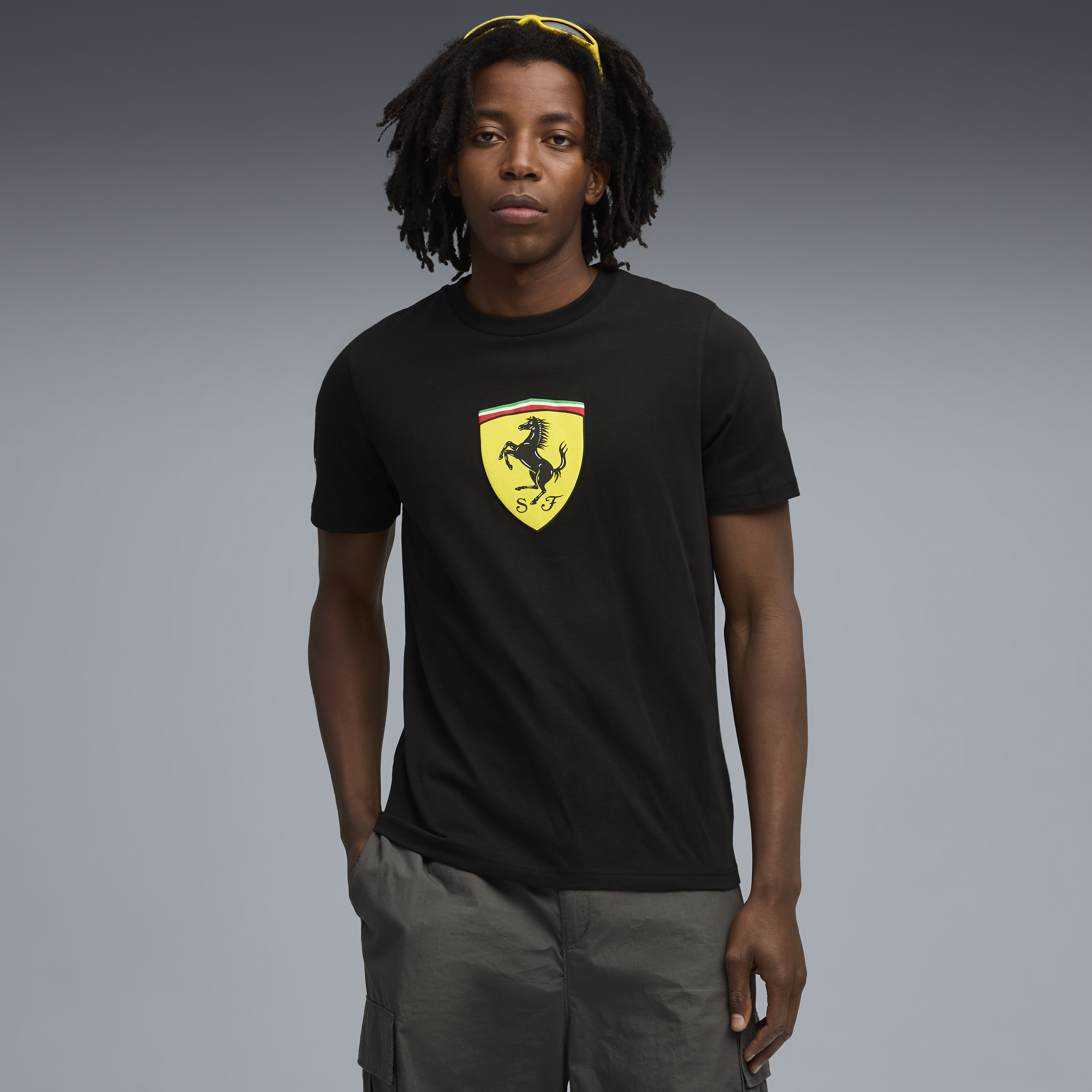Camiseta de Ferrari, Puma, ropa deportiva, negra 🔥