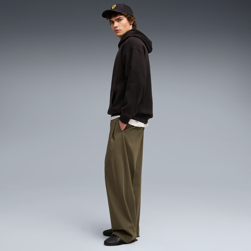 Sudadera con capucha de Ferrari, Puma, ropa deportiva, logo de escudo, negro 🔥