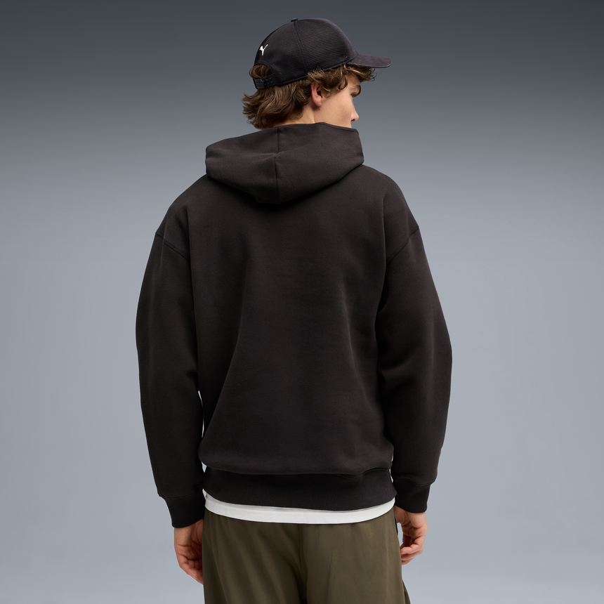 Sudadera con capucha de Ferrari, Puma, ropa deportiva, logo de escudo, negro 🔥