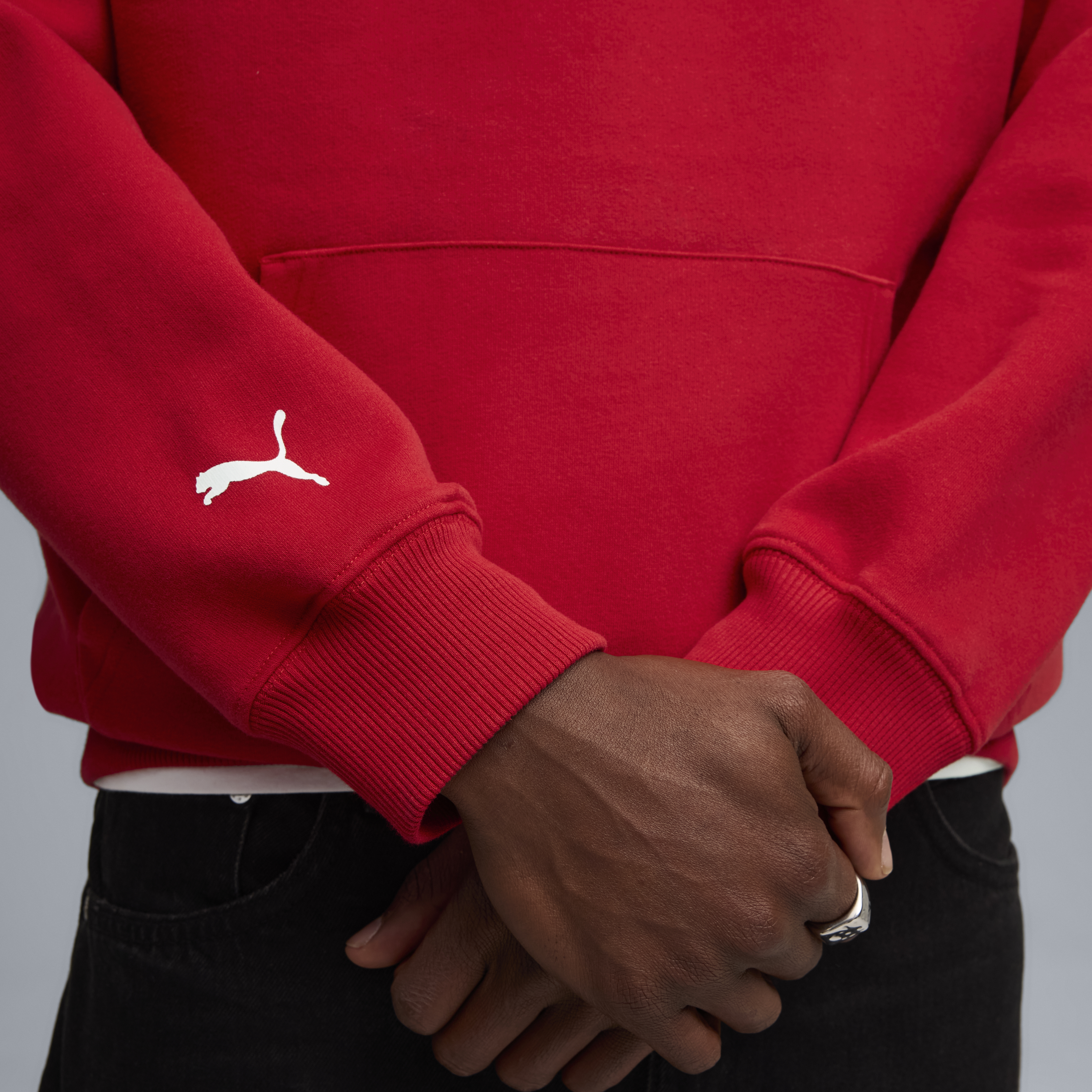 Sudadera con capucha Ferrari, Puma, ropa deportiva, logo de escudo, rojo 🔥