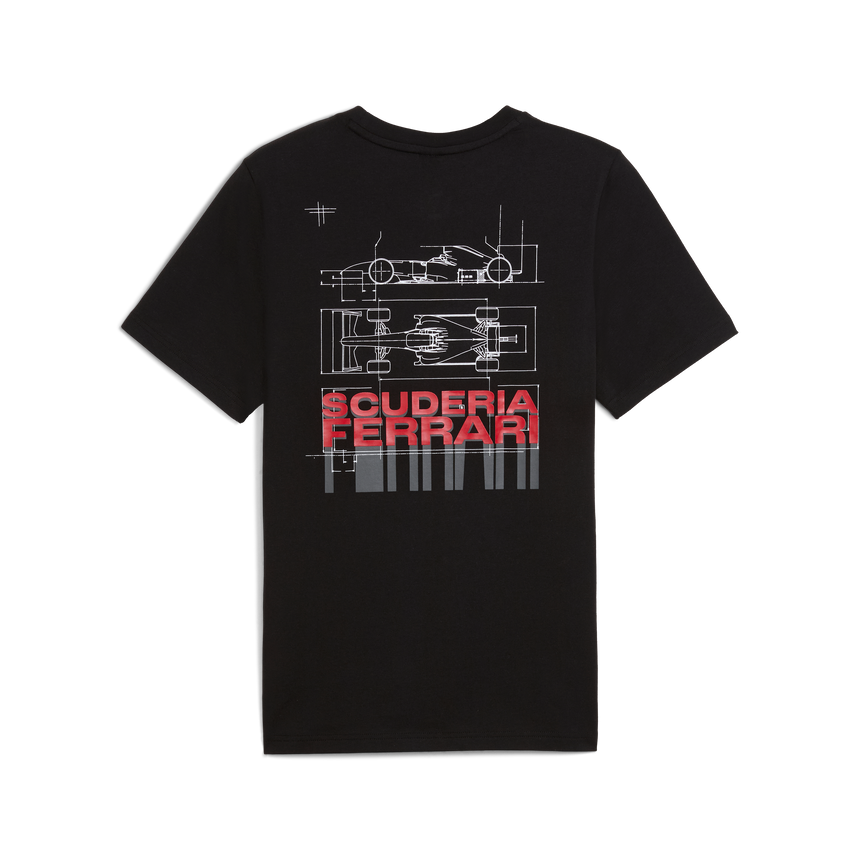 Camiseta gráfica de Ferrari, Puma, negra 🔥