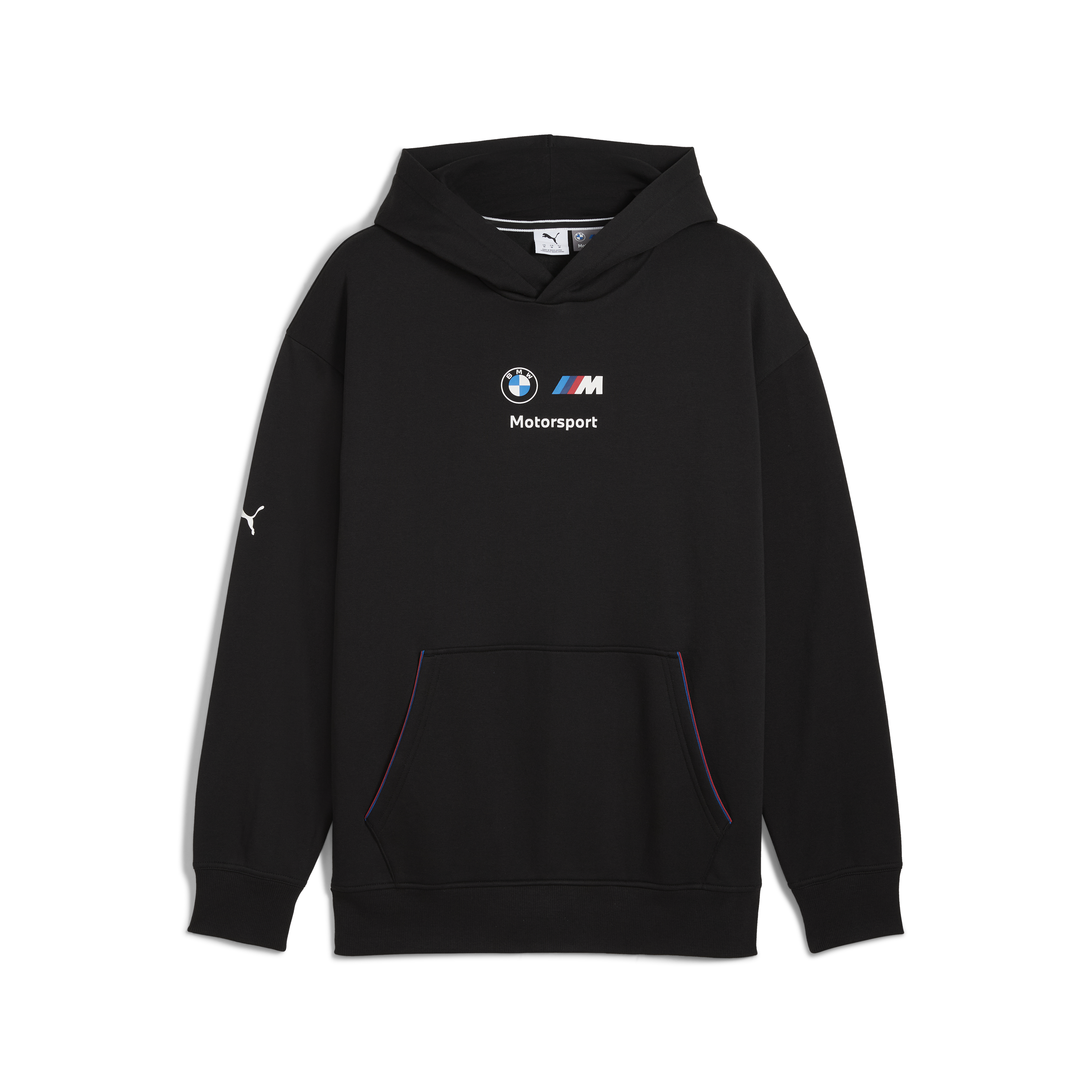 Sudadera con capucha de forro polar BMW, Puma, MMS, essential+, negra 🔥