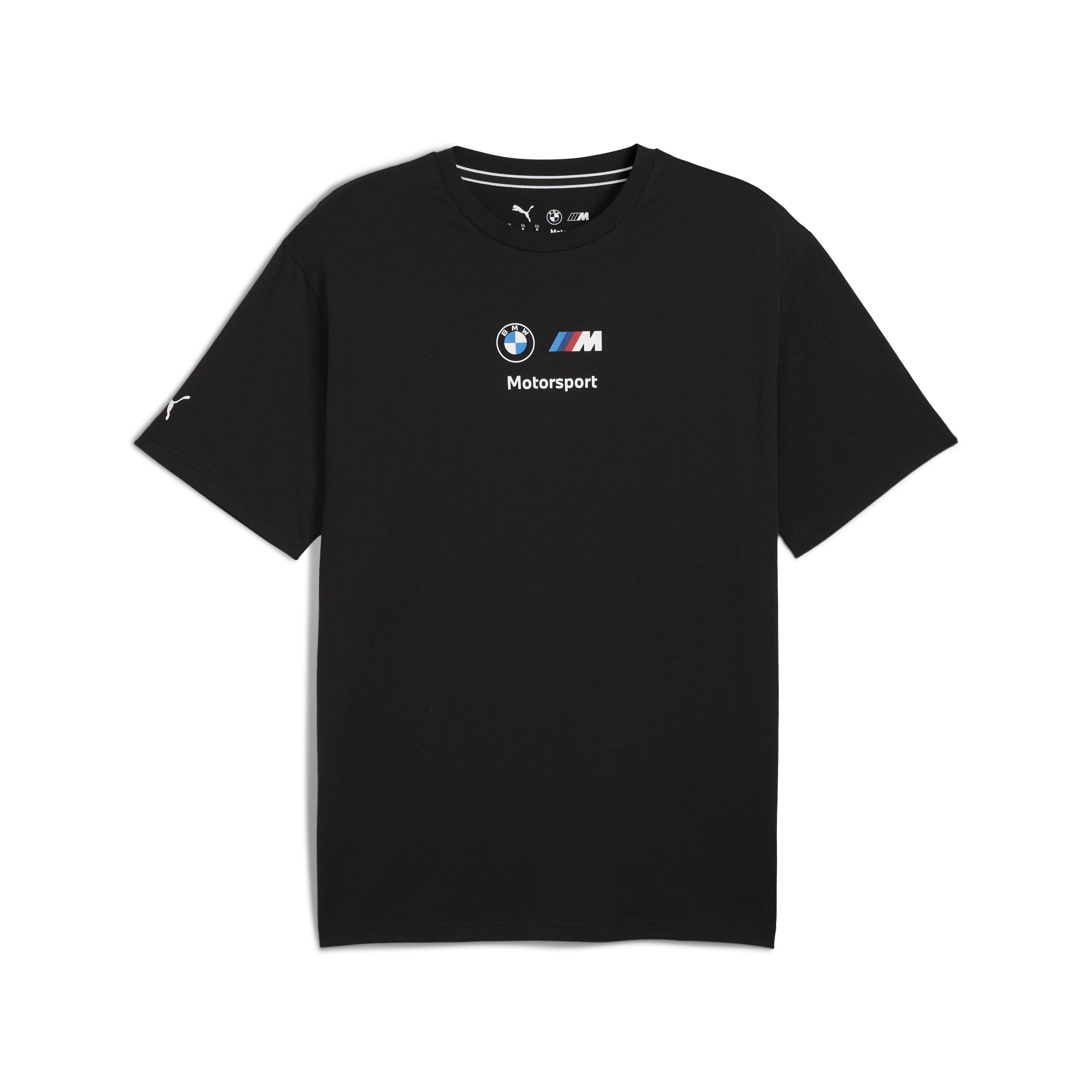 Camiseta BMW, Puma, MMS, logo BMW II, essential+, negro 🔥