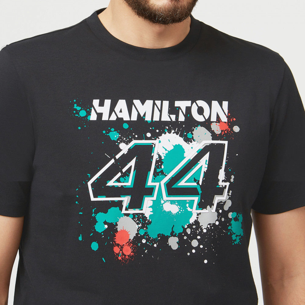 2022, Negro, LEWIS #44, Mercedes Lewis Hamilton Camiesta - FansBRANDS®