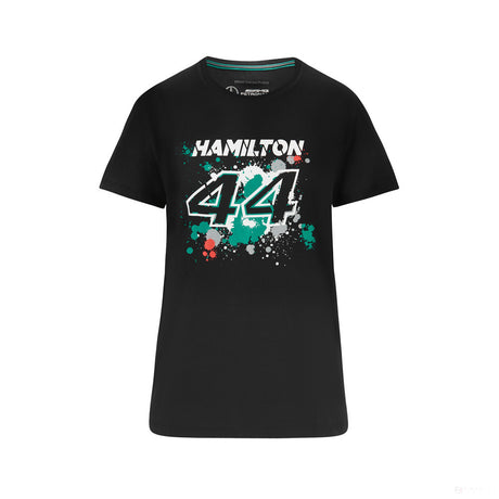 2022, Negro, LEWIS #44, Mercedes Lewis Hamilton Camiesta Mujeres - FansBRANDS®