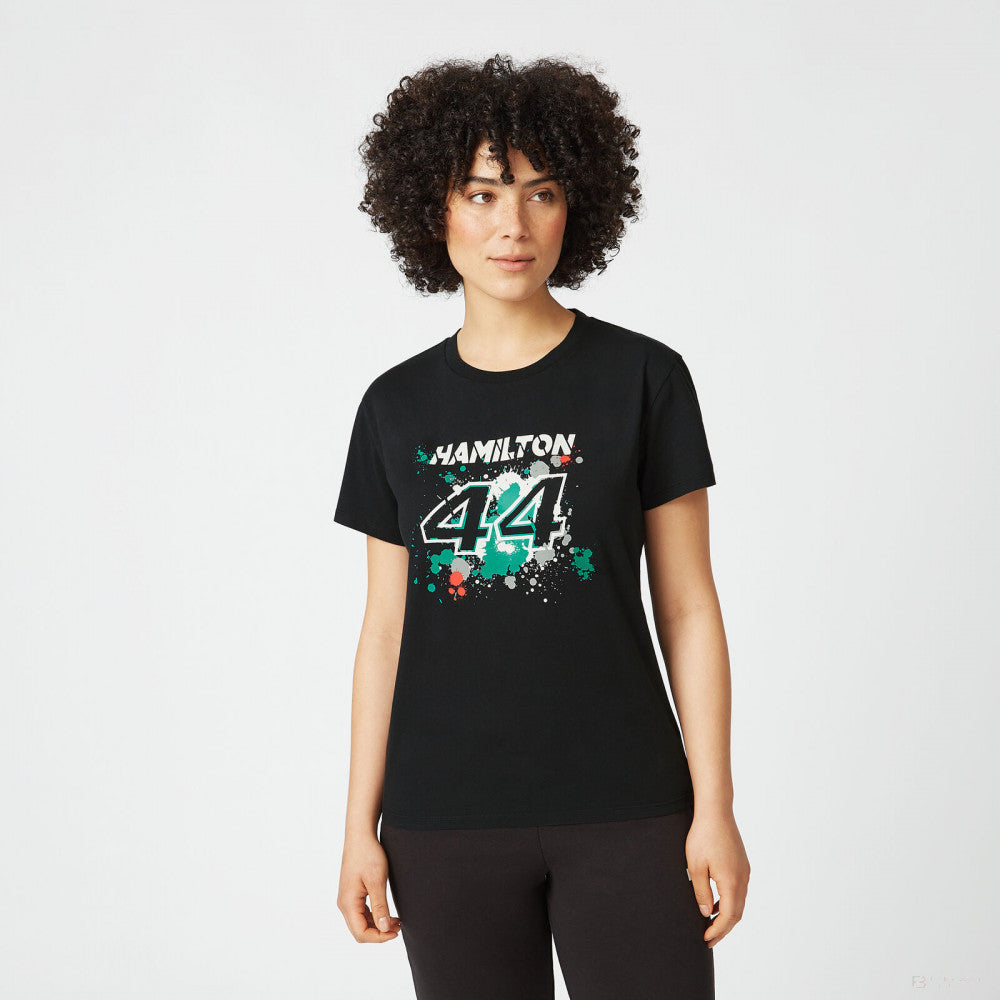 2022, Negro, LEWIS #44, Mercedes Lewis Hamilton Camiesta Mujeres - FansBRANDS®