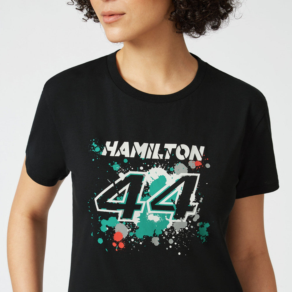 2022, Negro, LEWIS #44, Mercedes Lewis Hamilton Camiesta Mujeres - FansBRANDS®