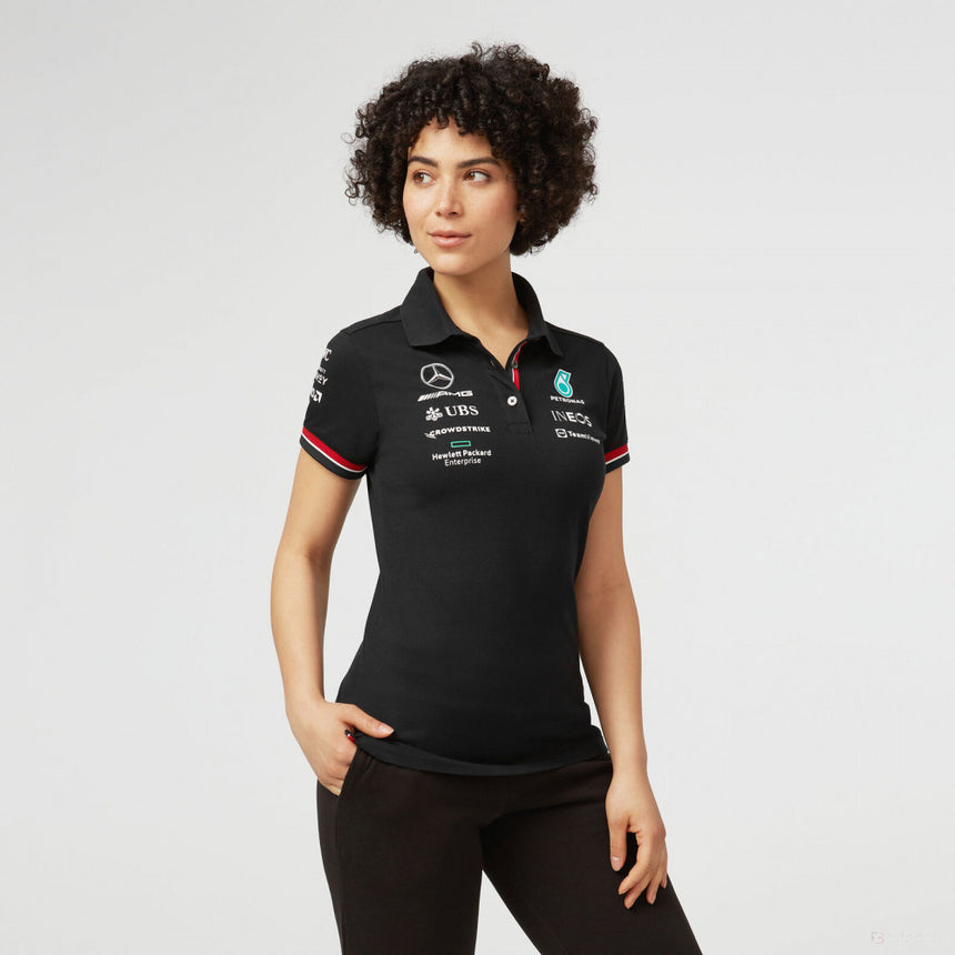 2022, Negro, Mercedes Team Camiseta Mujeres - FansBRANDS®