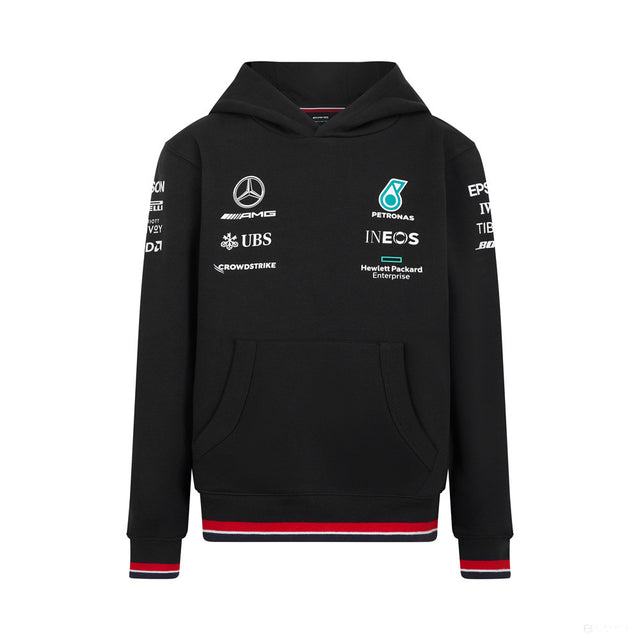 2022, Negro, Mercedes Team Sudadera Nino - FansBRANDS®