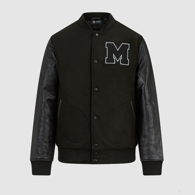 Chaqueta Varsity Mercedes, Negra - FansBRANDS®